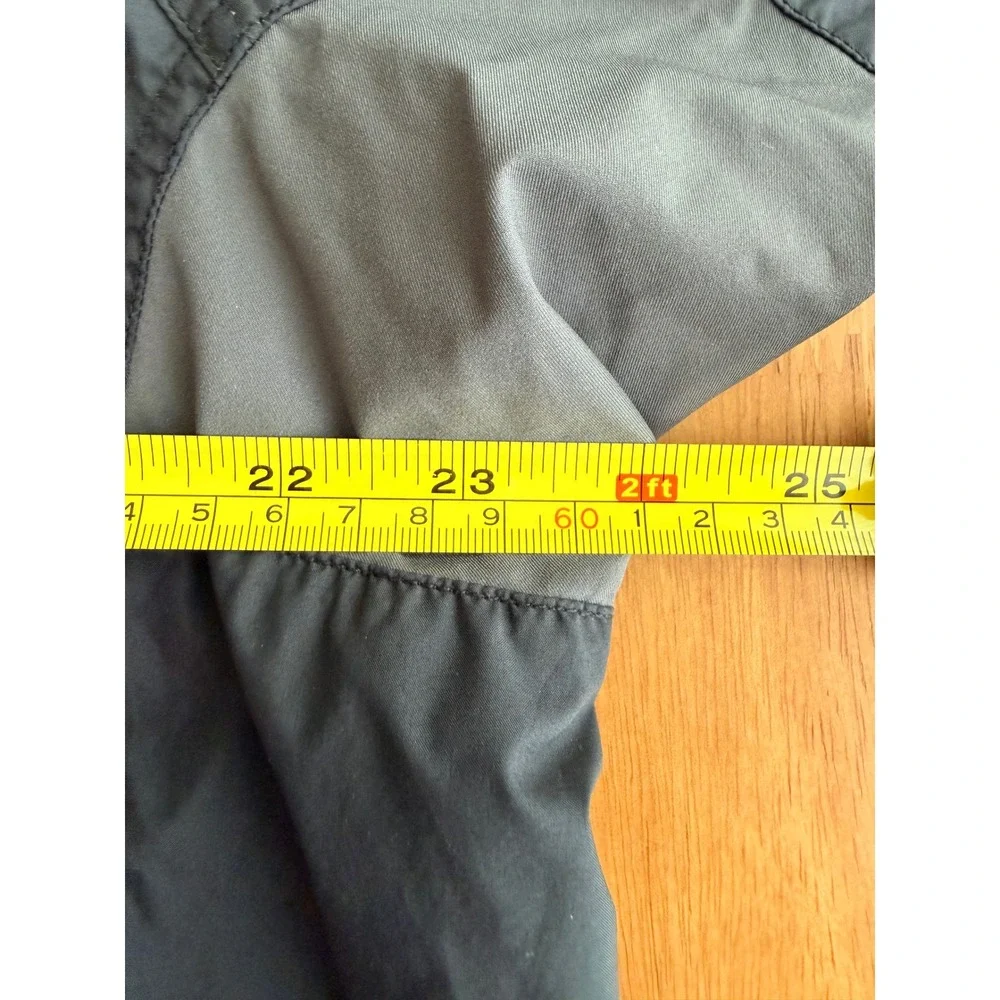 Adidas Mens Short Sleeve Windbreaker Pullover Black Grey Mock Neck‎ Golf Top